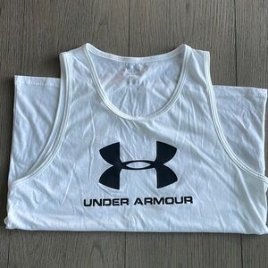 White Men’s Under Armour Tank